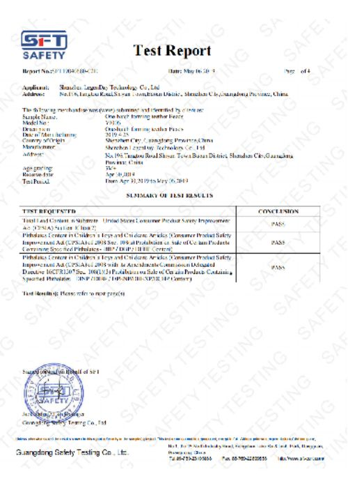 REACH & RoHS Compliance Test Report for Rubber Products